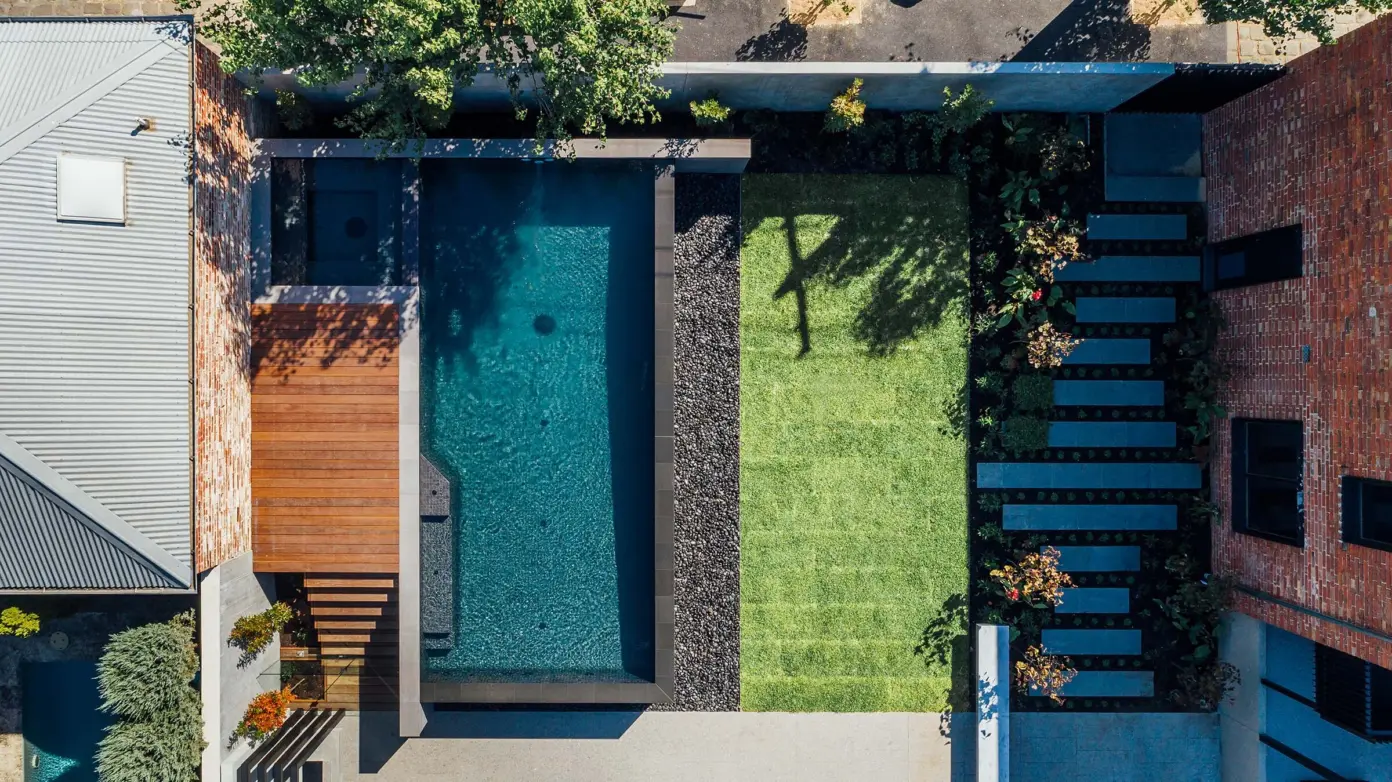 Aloha Pools Tight backyard